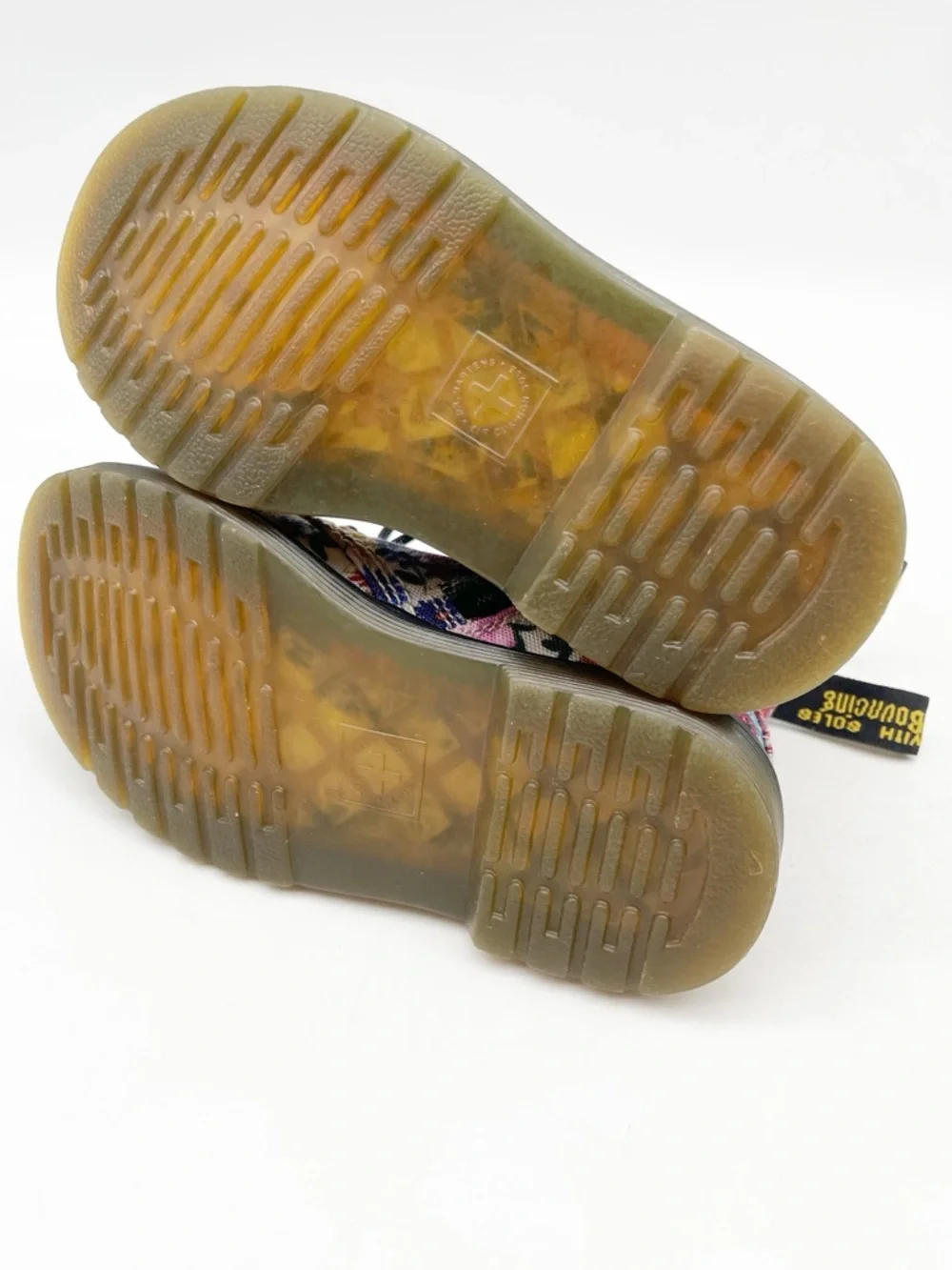 Dr. Martens Kids Floral Brookley Wander Combat Boots